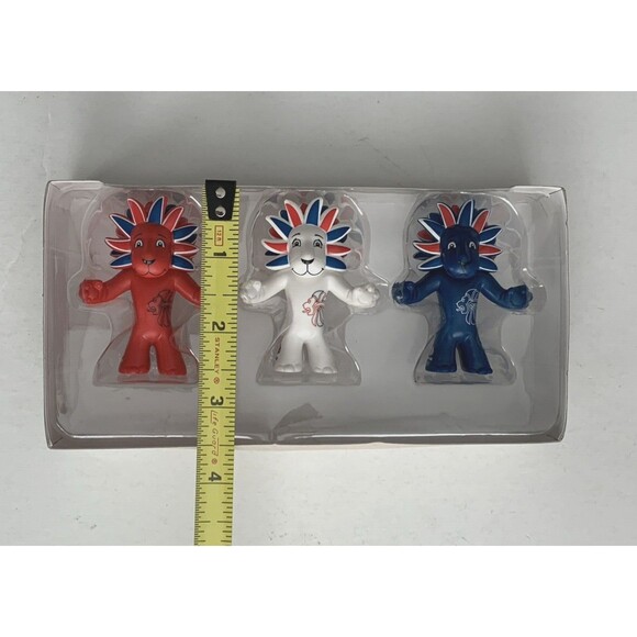 Pride The Lion Figurine 3 Pack Official Product TEAM GB Olympic London 2012 - Picture 11 of 11